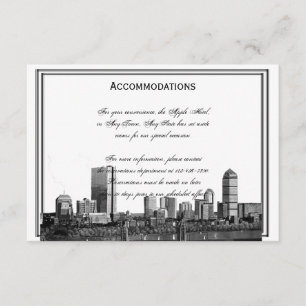 Boston Destination Wedding Accomodations Tilläggskort