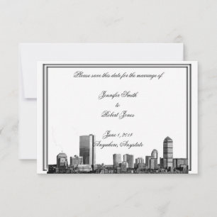 Boston Destination Wedding Spara datum Datumet
