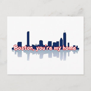 Boston du är mitt hem vykort