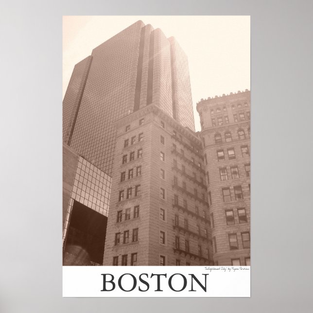 Boston - "Enlightened City" Poster (Framsidan)