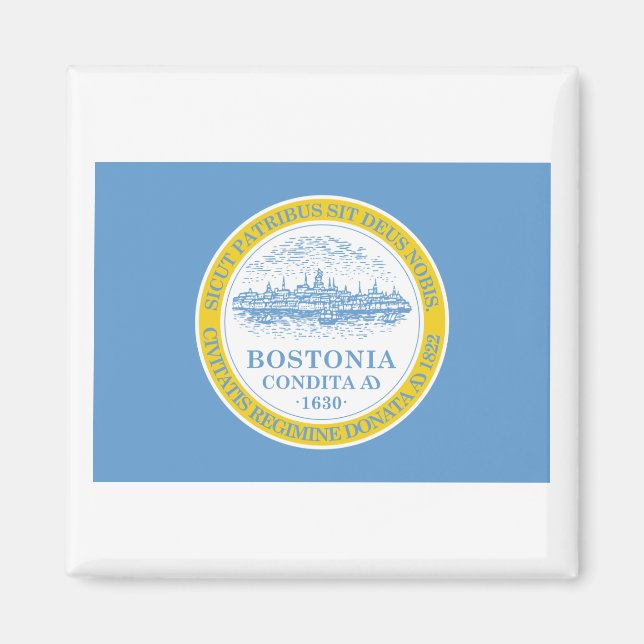 Boston Flagga Magnet (Framsidan)