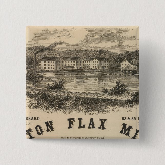 Boston Flax Mills Knapp (Framsida)