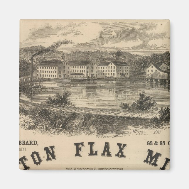 Boston Flax Mills Magnet (Framsidan)