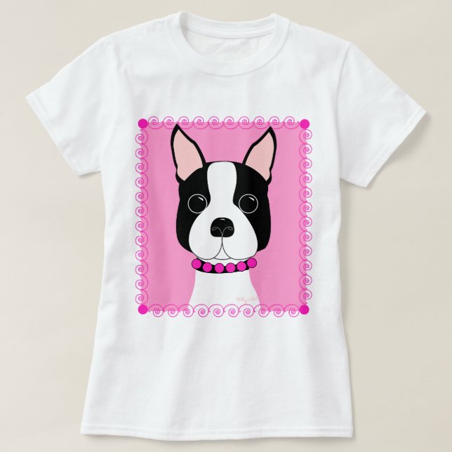 Boston flicka t-shirt (Design framsida)