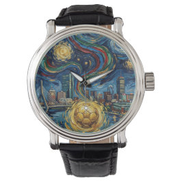 Boston Football Art 2026 Skyline Stadion Design Armbandsur
