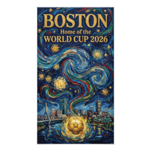 Boston Football Art 2026 Skyline Stadion Design Fototryck