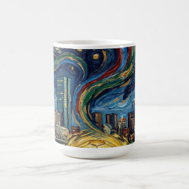 Boston Football Art 2026 Skyline Stadion Design Kaffemugg