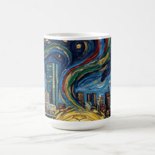 Boston Football Art 2026 Skyline Stadion Design Kaffemugg