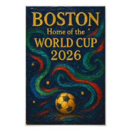 Boston Fotbollskonst 2026 Fotbollsdesign Fototryck