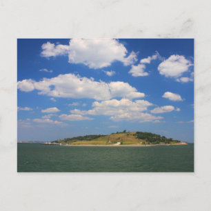 Boston från Spectacle Island Boston Harbor Vykort