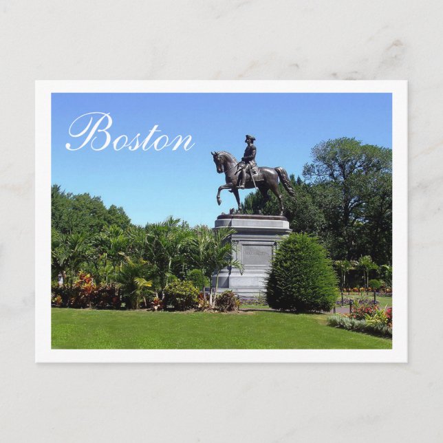 Boston Gardens, Boston Massachusetts Post Card Vykort (Framsida)