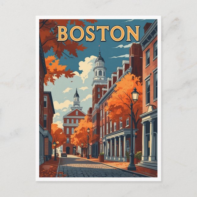 Boston-gata Vykort (Framsida)