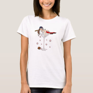Boston Girl Baseball Martini Tee