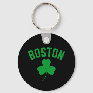 Boston Grönt Lucky Shamrock Nyckelring