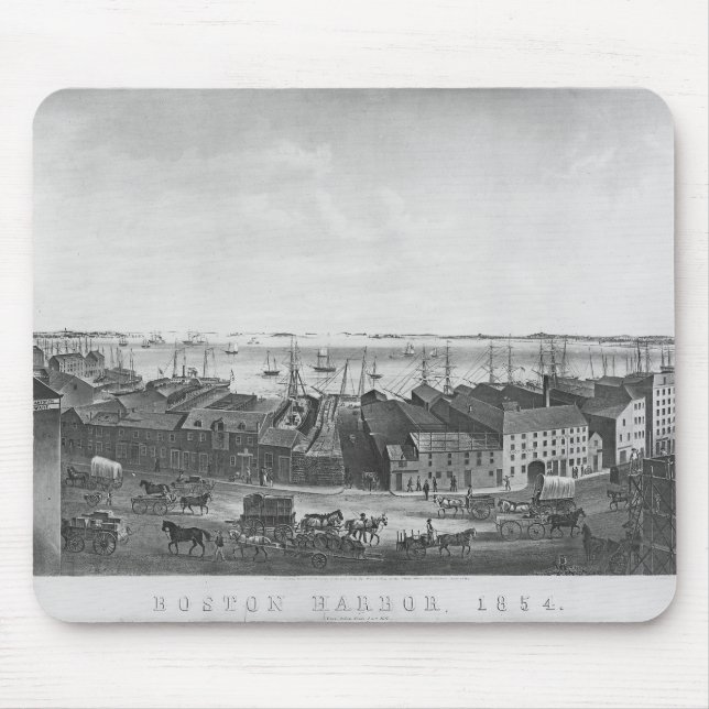 Boston hamn, 1854 musmatta (Framsidan)
