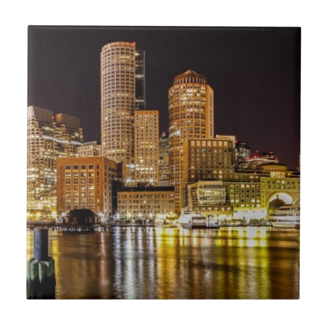 Boston hamn kakelplatta (Framsidan)