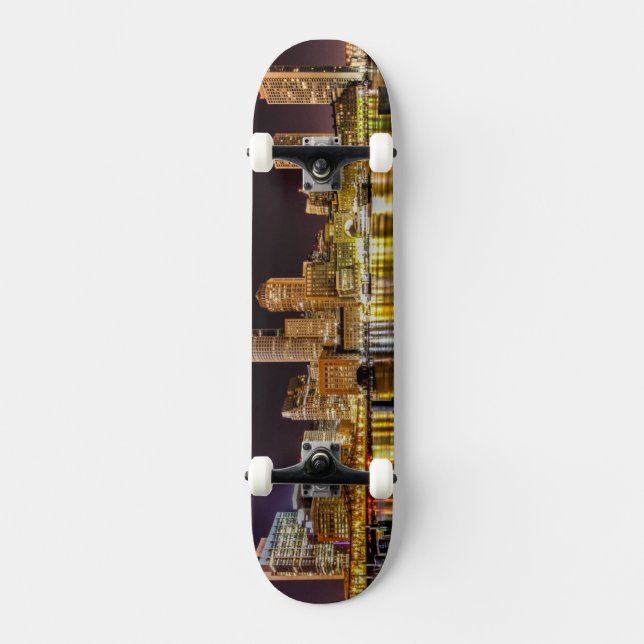 Boston hamn mini skateboard bräda 18,7 cm (Framsida)