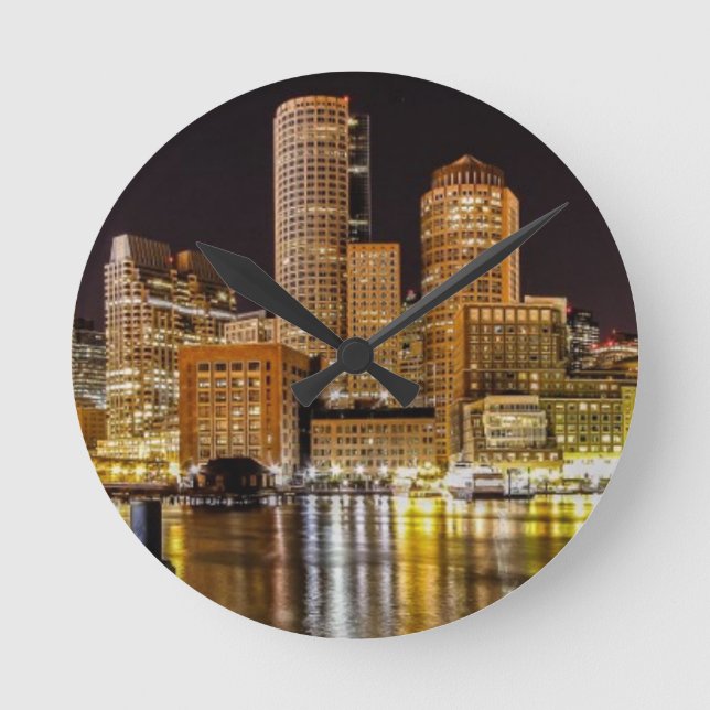 Boston hamn rund klocka (Framsida)