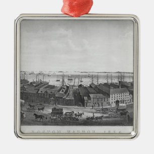 Boston Harbour, 1854 Julgransprydnad Metall