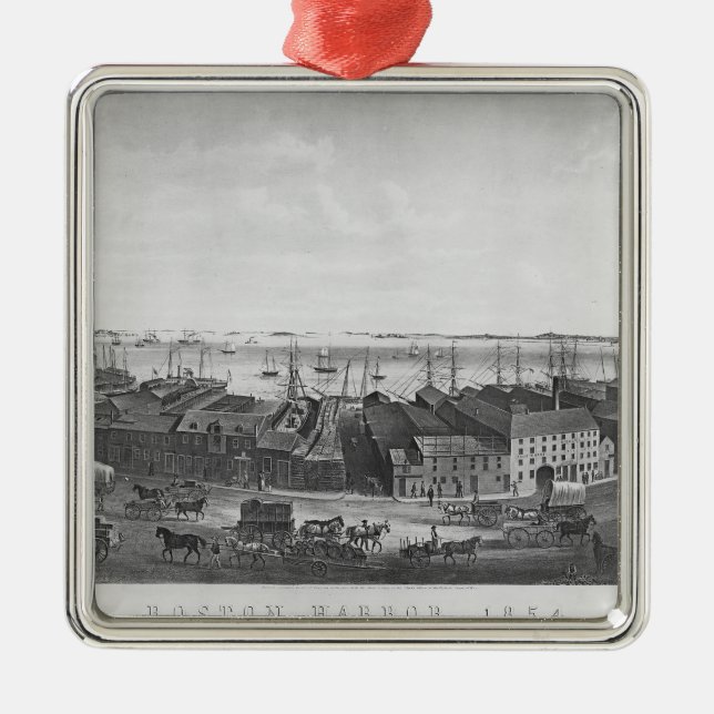 Boston Harbour, 1854 Julgransprydnad Metall (Framsidan)