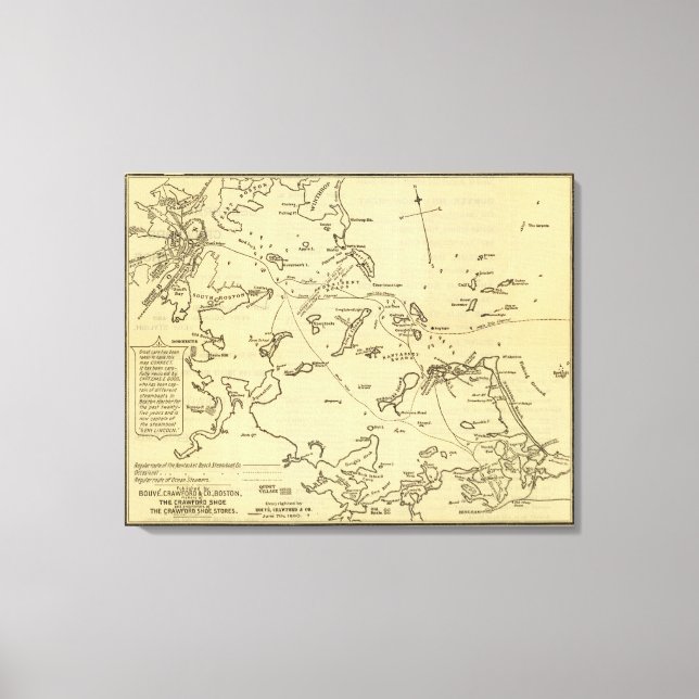 Boston Harbour 2 Canvastryck (Framsida)