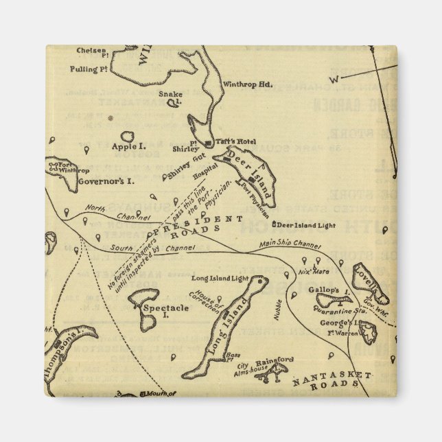 Boston Harbour 2 Magnet (Framsidan)