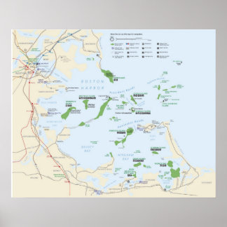 Boston Harbour Islands nationella rekreationsområd Poster