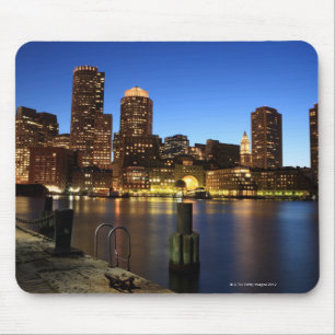 Boston Harbour och skyline. Boston är en av de 7 Musmatta