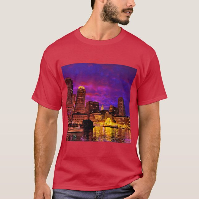Boston Harbour T Shirt (Framsida)