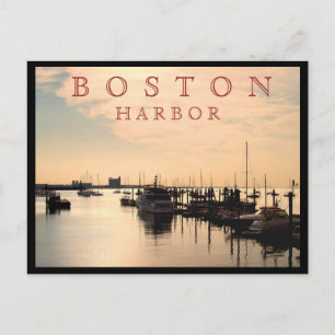 Boston Harbour Vykort