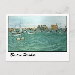 Boston Harbour Vykort