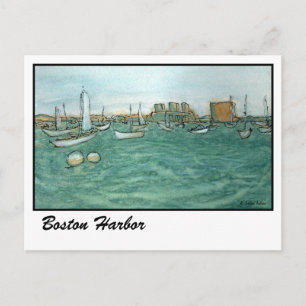 Boston Harbour Vykort