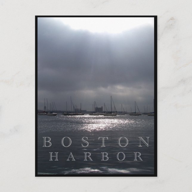 Boston Harbour Vykort (Framsida)