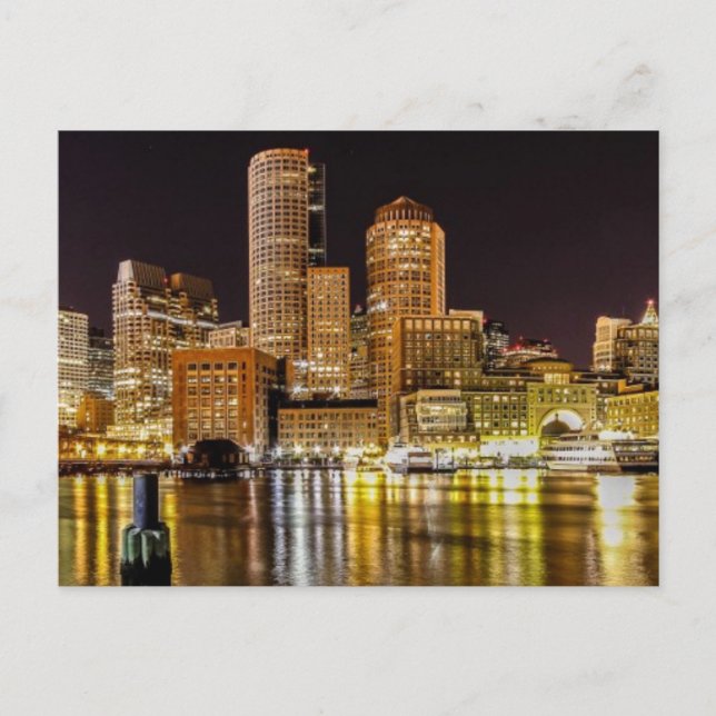 Boston Harbour Vykort (Framsida)