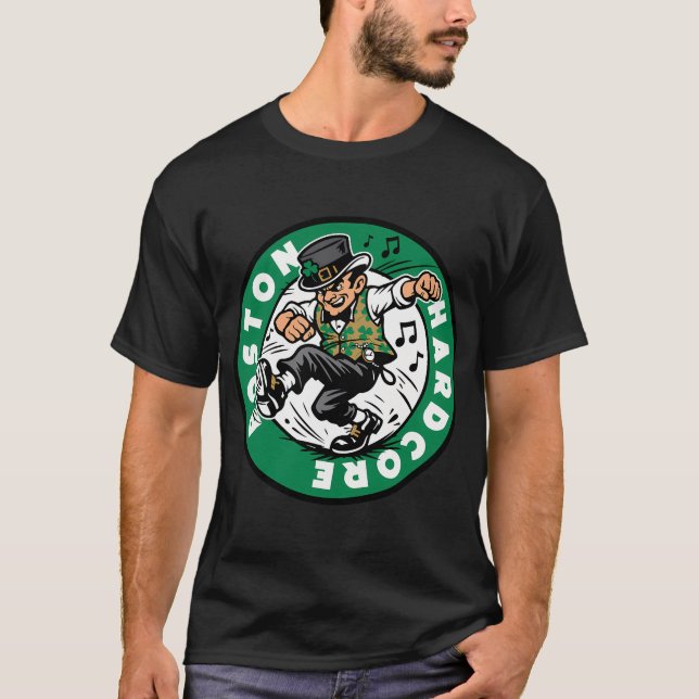 Boston Hardcore St. Paddys T Shirt (Framsida)
