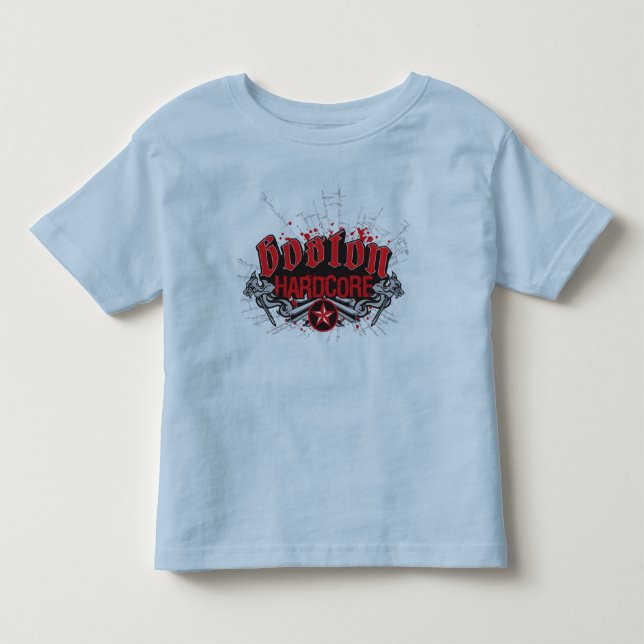 Boston Hardcore t-skjorta Tee (Framsida)
