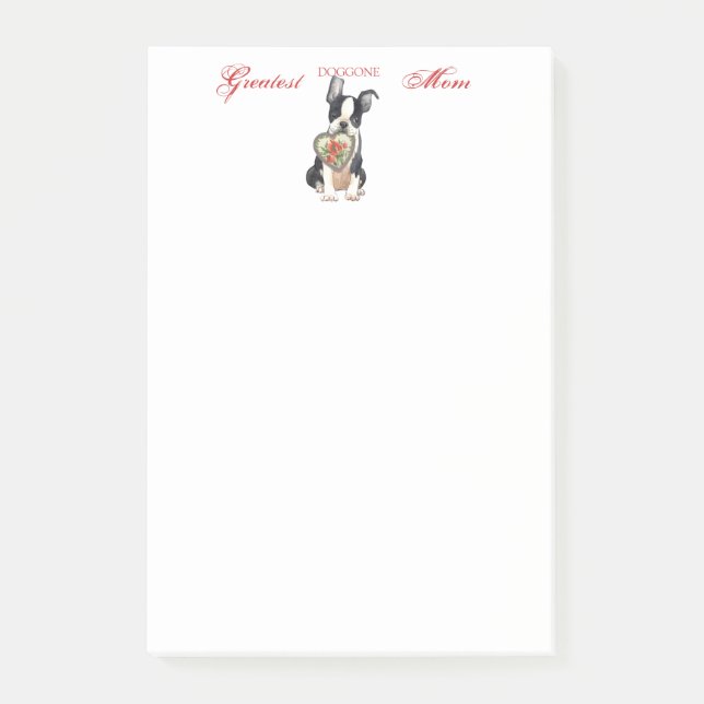 Boston hjärtamamma post-it block (Framsida)