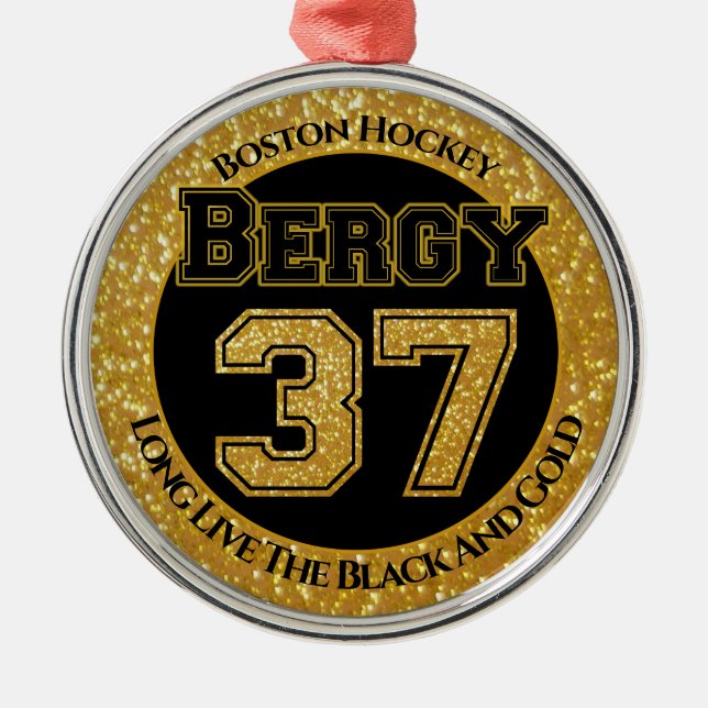 Boston Hockey Bergy 37 Julgransprydnad Metall (Framsidan)