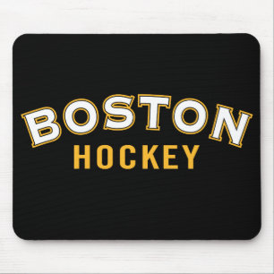 Boston Hockey Black Mouse Pad Musmatta