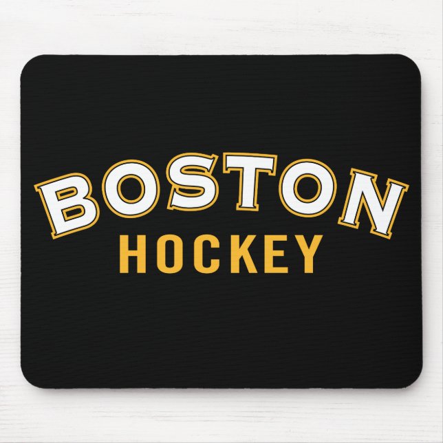 Boston Hockey Black Mouse Pad Musmatta (Framsidan)