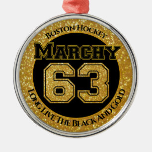 Boston Hockey Marchy 63 Julgransprydnad Metall