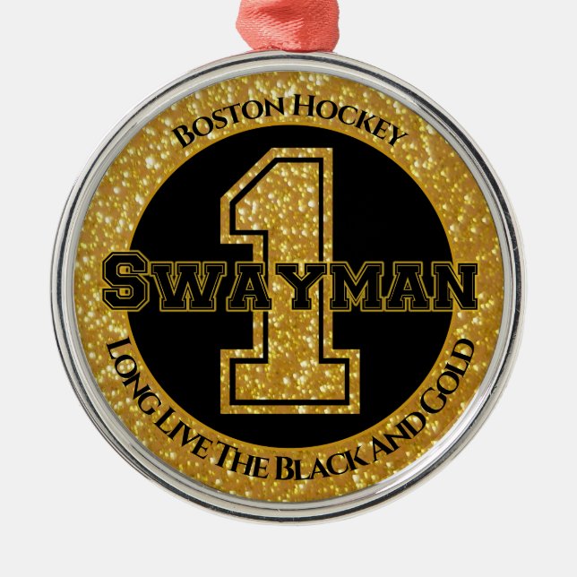 Boston Hockey Swayman 1 Julgransprydnad Metall (Framsidan)