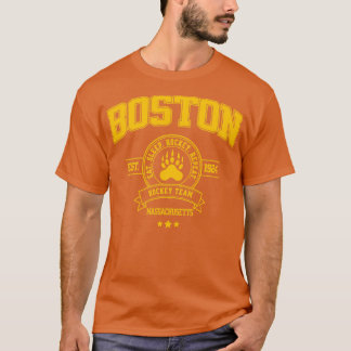 Boston Hockey Team Retro Design T Shirt