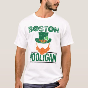 Boston Hooligan St patricks day T Shirt