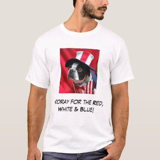 Boston Hooray för den röda vit- & blåttT-tröja T Shirt