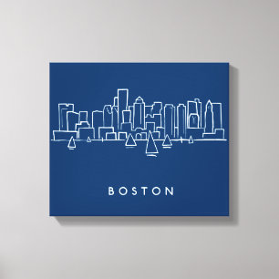 Boston horisont canvastryck
