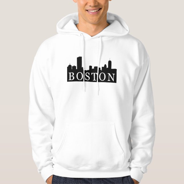 Boston horisont hoodie (Framsida)