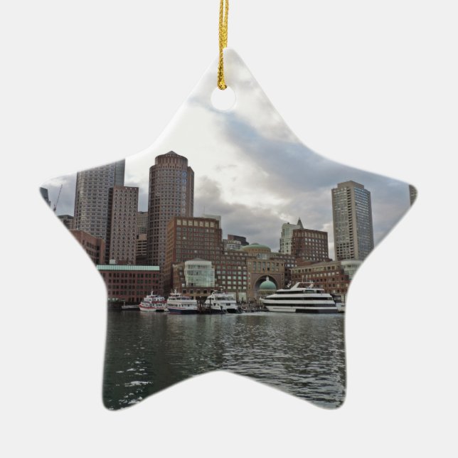 Boston horisont julgransprydnad keramik (Framsidan)