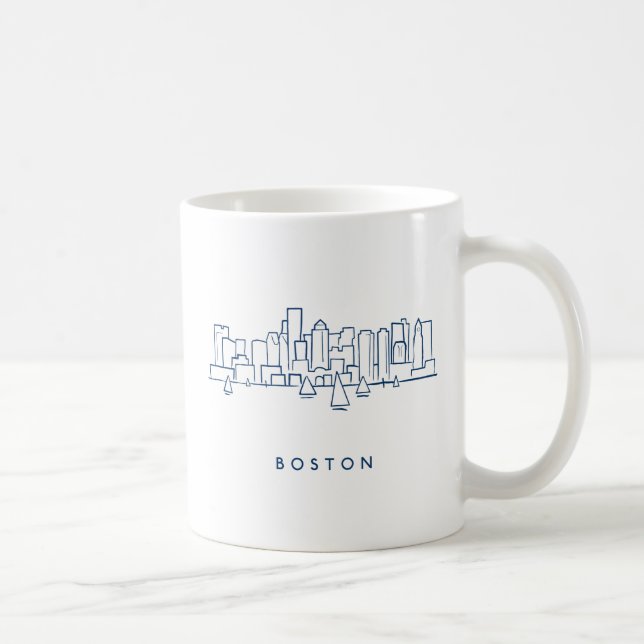 Boston horisont kaffemugg (Höger)