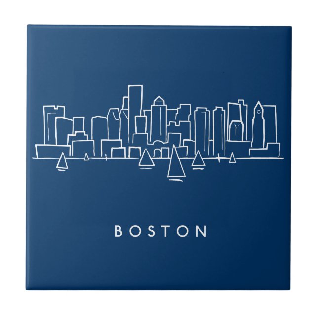 Boston horisont kakelplatta (Framsidan)